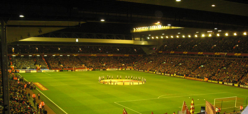 Anfield Stadium for an Europa League match