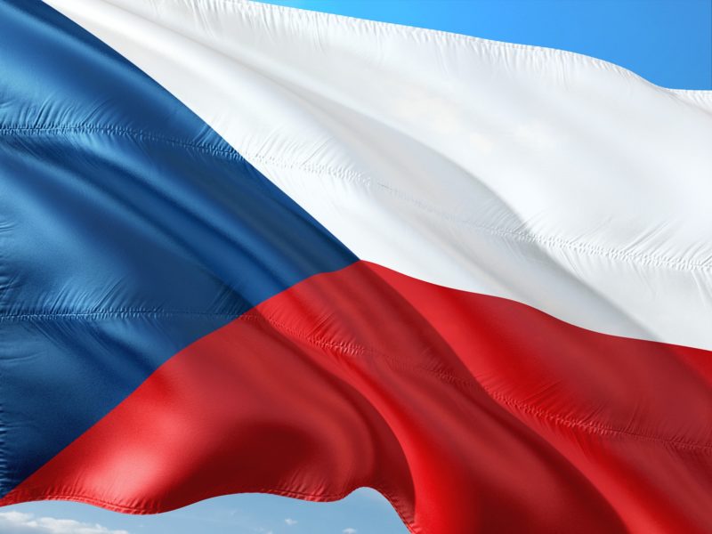 The flag of the Czech Republic
