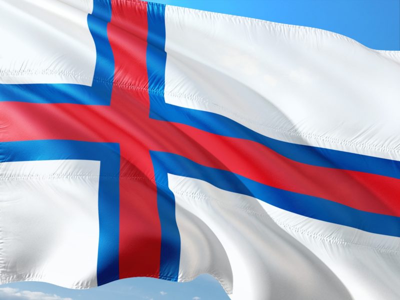 The flag of the Faroe Islands